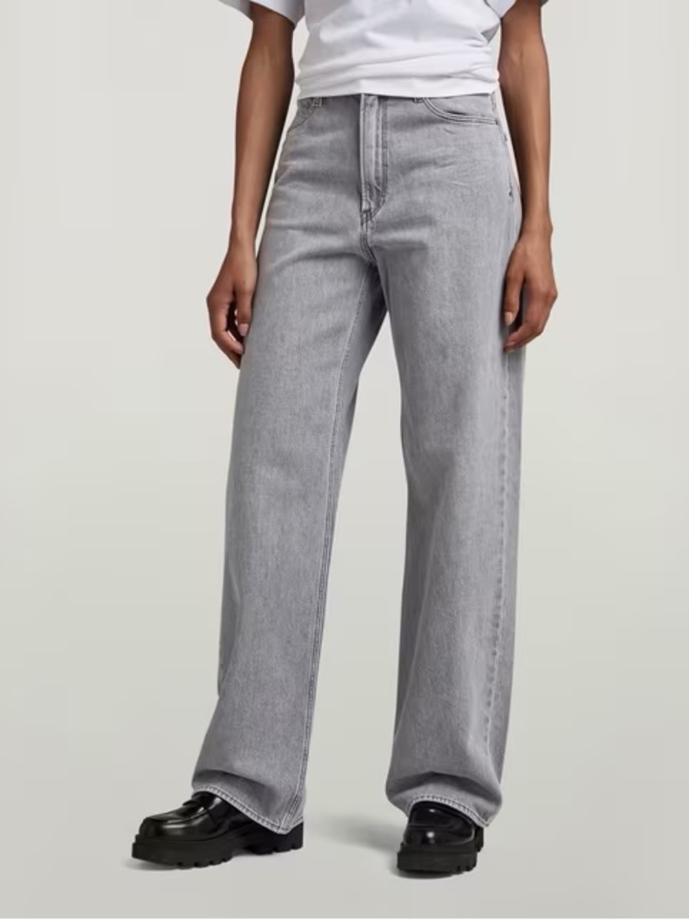 G-Star Stray Ultra High Loose Jeans Grey Size 28 X 34